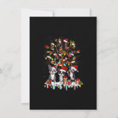 Boston Terrier Christmas Tree Funny Xmas Boston Te 招待状 (正面)