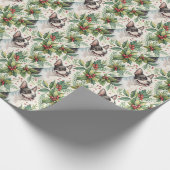 Boston Terrier Christmas Wrapping Paper ラッピングペーパー (角)