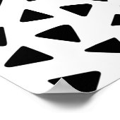 Boston Terrier Cute Black and White ポスター (角)