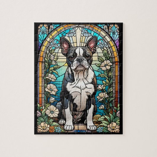 Boston Terrier Dogパズル、8" x 10インチ、110ピース ジグソーパズル (縦)