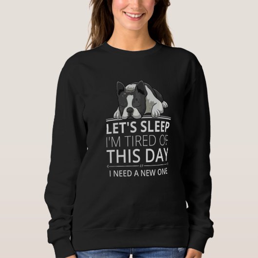 Boston Terrier Dog Breed  136 スウェットシャツ (正面)