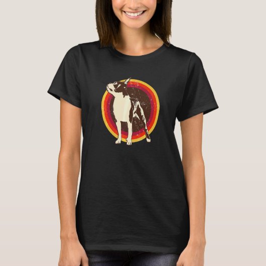 Boston Terrier Dog Breed  145 Tシャツ (正面)