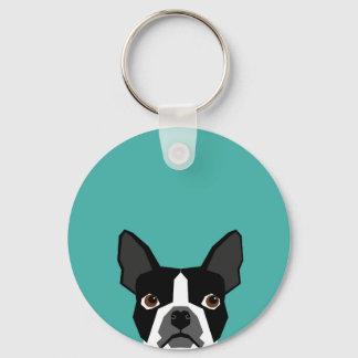 Boston Terrier dog keychain キーホルダー