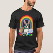 Boston Terrier Dog Mom Easter Eggs Bunny Rabbit Tシャツ (正面)