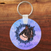 Boston Terrier Dog Personalized キーホルダー (裏面)