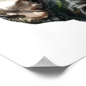 Boston Terrier Dog Personalized Print ポスター (角)