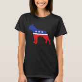 Boston Terrier Dog  Political Symbol Election Masc Tシャツ (正面)