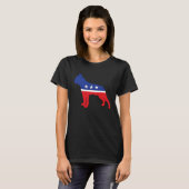 Boston Terrier Dog  Political Symbol Election Masc Tシャツ (正面フル)
