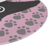 Boston Terrier, Dusty Pink カッティングボード (角)