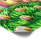 Boston Terrier Easter Surprise Poster ポスター (角)