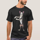 Boston Terrier Floss Like A Boss Dance Tシャツ (正面)