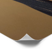 Boston Terrier in Pinstripe Suit and Sunglasses ポスター (角)