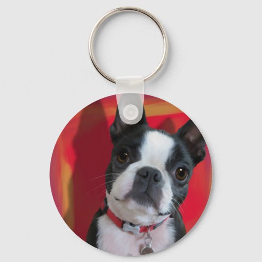 Boston Terrier Key Chain キーホルダー (正面)