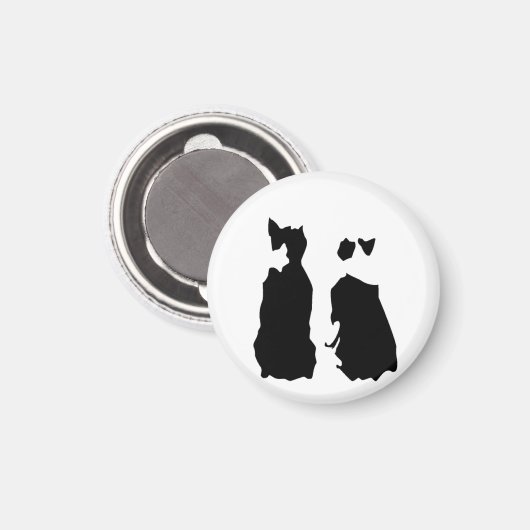 BOSTON TERRIER KOTARO & TEN TEN マグネット (正面/裏面)