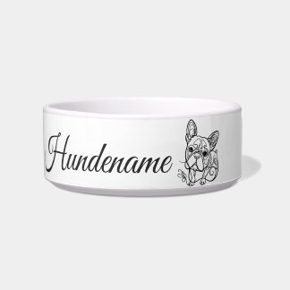 Boston Terrier Line Art personalized bowl ボウル