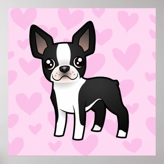 Boston Terrier Love ポスター (正面)