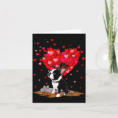 Boston Terrier Lover Heart Shape Boston Terrier Va カード (正面)