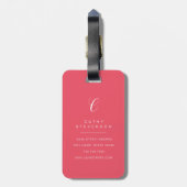 Boston Terrier Luggage Tags ラゲッジタグ (裏面縦)