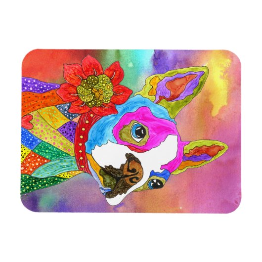 Boston Terrier Magnet 3"x4" マグネット (横)