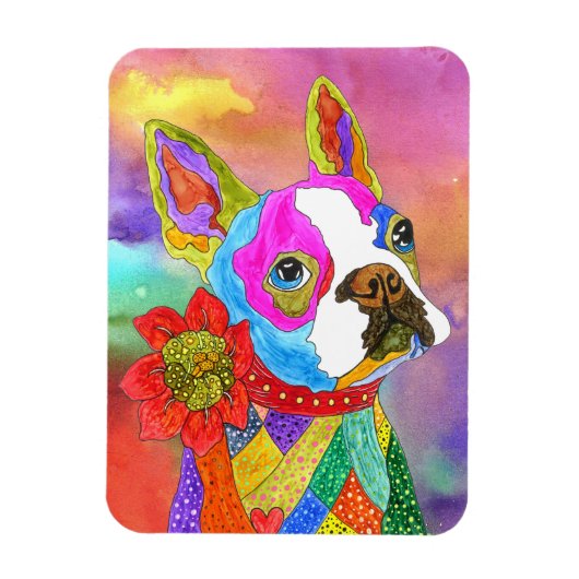 Boston Terrier Magnet 3"x4" マグネット (縦)