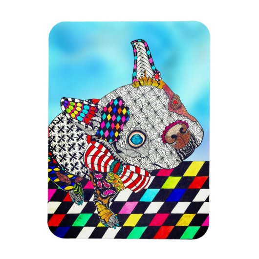 Boston Terrier Magnet 3"x4" マグネット (縦)