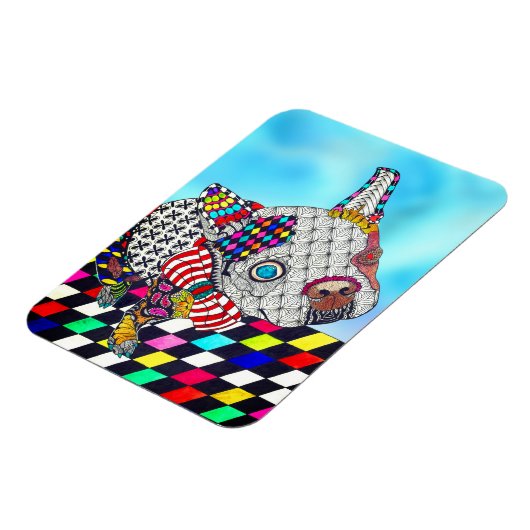 Boston Terrier Magnet 3"x4" マグネット (左側)