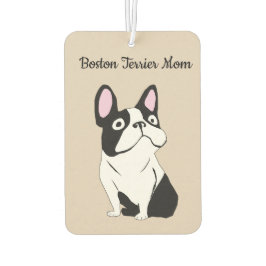 Boston terrier mom カーエアーフレッシュナー
