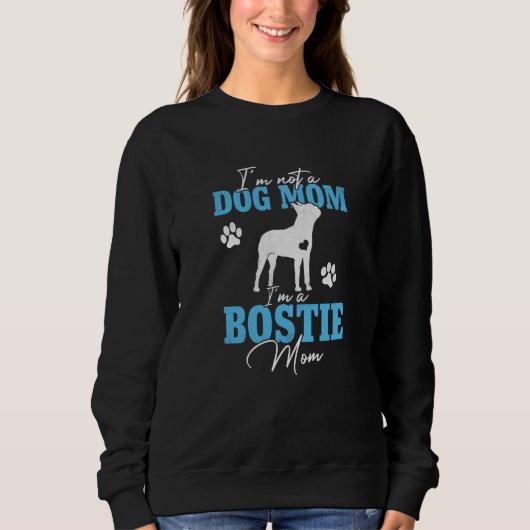 Boston Terrier Mom Dog  for Women Mother's Day スウェットシャツ (正面)