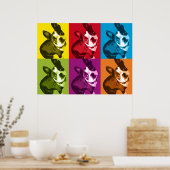 Boston Terrier Pop Art ポスター (キッチン)