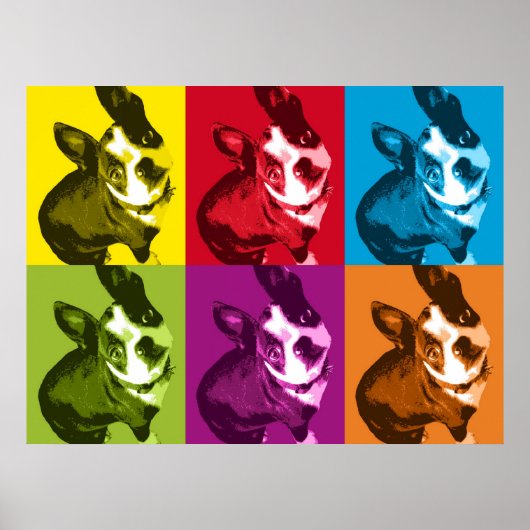 Boston Terrier Pop Art ポスター (正面)
