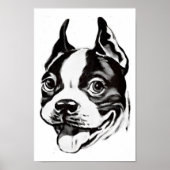 Boston Terrier Poster ポスター (正面)