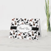 Boston Terrier Thank You Notes サンキューカード (正面)