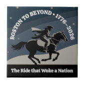 Boston to Beyond 1776–2026 Midnight Rider Art タイル (正面)