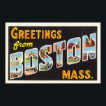 Boston Vintage Travel Postcard Restored ポスター<br><div class="desc">Restored and digitally enhanced vintage postcard showing famous sights in and around Boston. Imperfections removed. Colors corrected. Image courtesy of Library of Congress.</div>