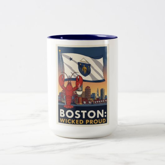Boston Wicked Proud ツートーンマグカップ (中央)