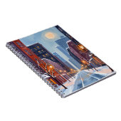 Boston Winter | Massachusetts City Watercolor ノートブック (右側)