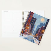 Boston Winter | Massachusetts City Watercolor プランナー手帳 (ディスプレー)