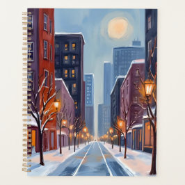 Boston Winter | Massachusetts City Watercolor プランナー手帳