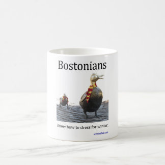 Bostoniansは冬のマグのために服を着る方法を知っています コーヒーマグカップ