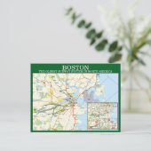 Bostons MTA Subway Mapはがき ポストカード (スタンド正面)