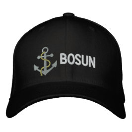 BOSUN ヨット刺繍キャップ 刺繍入りキャップ