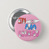 Bota Eu amo Libras 缶バッジ (正面&裏面)