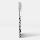 Botanic Balance" Black & White Acrylic Wall Art iPhoneケース (左側面)