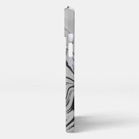 Botanic Balance" Black & White Acrylic Wall Art iPhoneケース (左側面)