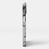 Botanic Balance" Black & White Acrylic Wall Art iPhoneケース (右側面)