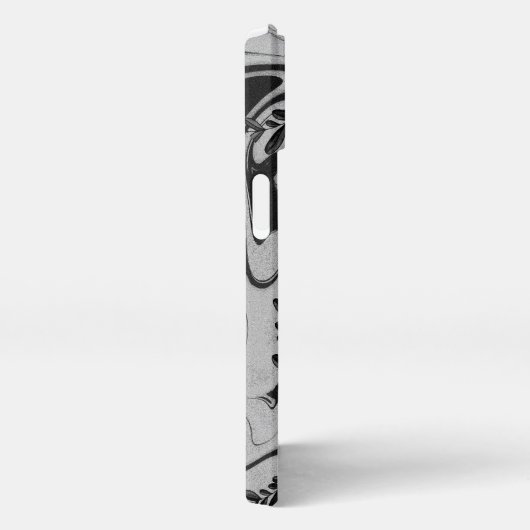 Botanic Balance" Black & White Acrylic Wall Art  iPhoneケース (右側面)