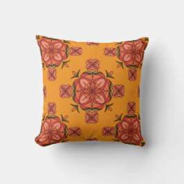 Botanic Bloom Throw Pillow クッション