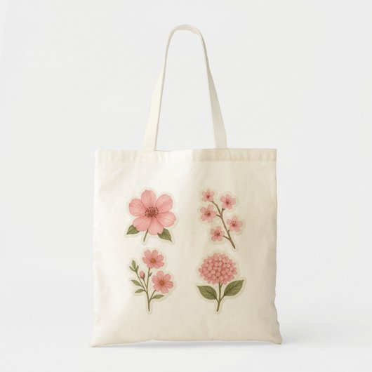 Botanic Blush - Tote Bag トートバッグ (正面)