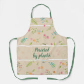 Botanic Flower Garden & Kitchen Apron with Quote エプロン (正面)