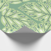 Botanic jungle seamless pattern in pastel green co ラッピングペーパー (角)